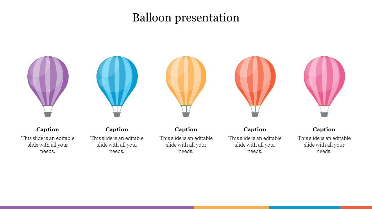 Balloon presentation